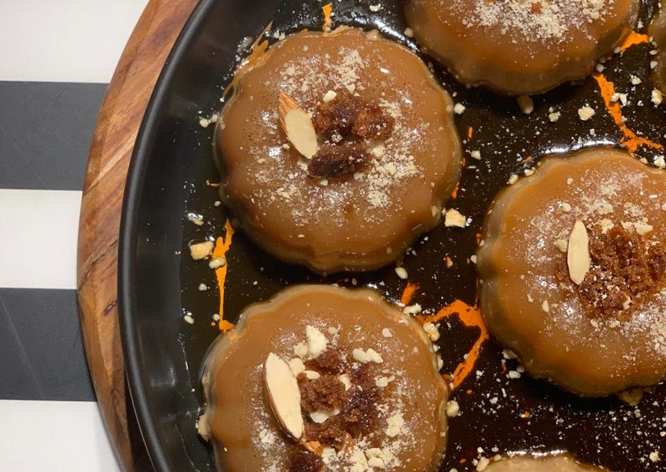 Healthy Agar Pudding With Jaggery & Coconut Milk