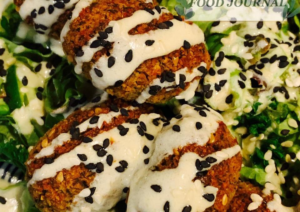Oven Baked Falafel with Easy Tahini Dressing