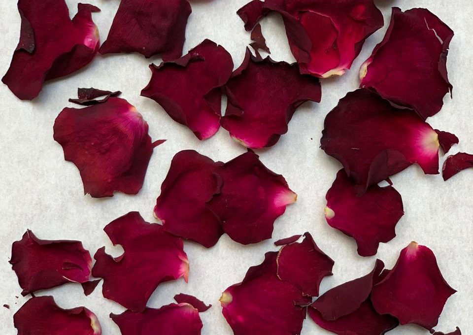 No Waste Edible Rose Petals